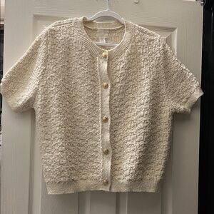 H&M Beige Knit Cardigan